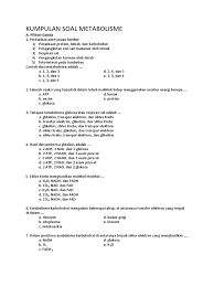 Maybe you would like to learn more about one of these? Download Soal Anabolisme Pilihan Ganda