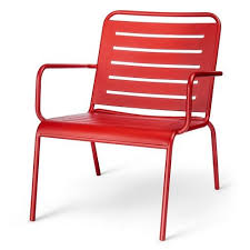 Outfit Your Outdoor Area In Bold Style With The Metal Deep Seat Chair From Room Essentials 153 T Metal Outdoor Chairs Metal Patio Chairs Patio Dining Chairs