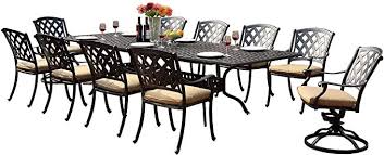 Darlee 201630 11pc 30le Ocean View Cast Aluminum 11 Piece Rectangle Extension Dining Wicker Patio Furniture Sets Sectional Patio Furniture Patio Furniture Sets