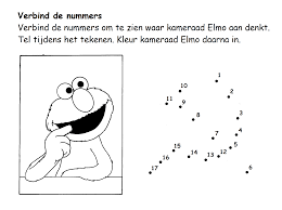 Kleurplaten nummers verbinden nvnpr intended for punten verbinden. De Sesamstraat Kleurt Rood Poldersocialisme