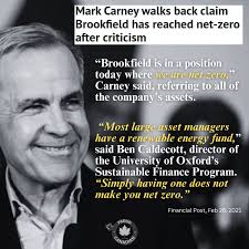 Is there anything Marx Carney won't lie about? All the way back in 2021 he  was lying about Brookfield being in a "net zero position" long before he  lied about not being