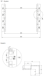 19 Zoll Befestigungsschiene Fur Den Serverschrank Netzwerkschrank 4 18he 19 Zoll Tec Gmbh