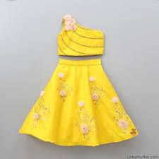 Pre Order Yellow Top With Embroidery Skirt Kids Frocks Design Kids Blouse Designs Dresses Kids Girl