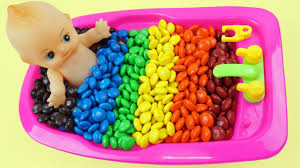 Learn colors baby | learn colors play doh doll bath playing time diy new. Learn Colors Baby Doll Bath Time M M S Surprise Toys Color Bubble Bath Compilation Youtube