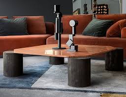 Bring the outdoors in with the natural tree stump side table. Stunning Coffee Table With Tree Trunk Legs Verde Marble Top