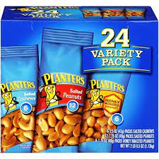 Yourdailygiveaway Planters Nut 24 Count Variety Sampler Pack Planters Nuts Honey Roasted Peanuts Honey Roasted