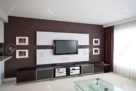 Home theater image inspiration gallery. Modern Home Theater Room Interior With Flat Screen Tv Stock Photo Picture And Royalty Free Image Image 23179243