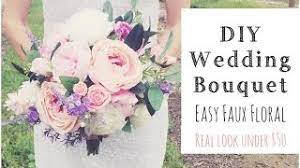 Fake flower wedding bouquets that look real. How To Make A Wedding Bouquet Diy Real Look Faux Floral Bouquet Youtube