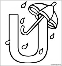 See more ideas about letter u, coloring pages, coloring pages for kids. Letter U Is For Umbrellas Coloring Pages Alphabet Coloring Pages Coloring Pages For Kids And Adults