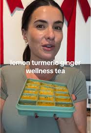 lemon ginger turmeric immune boosting wellness tea 🍋🫚🧡 4 lemons 3  tablespoons honey 2 teaspoons turmeric fresh ginger 1 teaspoon water 1/8  teaspoon black pepper Original recipe from @EatingWell ...