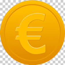 Vectores, ilustraciones de stock sin royalties. Monedas De Euro Iconos De Computadora De Signo Euro Euro Moneda De Oro Marca Naranja Png Klipartz