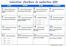 Les Calendriers D Ecriture De L Annee 2019 2020 Ce1 Zaubette Ce1 Ecriture Ce2 Ecriture Ce1