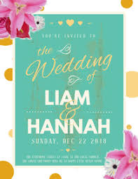 Floral wedding invitation background transparent background png. Create High Quality Wedding Posters Postermywall