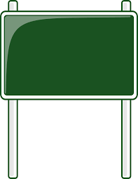 Road Sign Green Road Signs Highway Signs Blank Sign