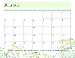 This next free printable july 2021 calendar in pdf is excellent to use as a meal planner, homeschool calendar, and more. Free Printable July 2021 Calendar Pdf Cute Freebies For You