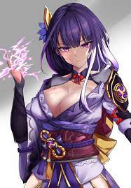 raiden shogun (genshin impact) drawn by elze_(s01047480836) | Danbooru