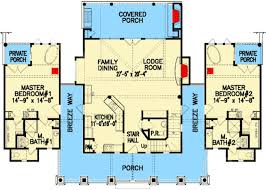 For added privacy, many of these extra bedrooms are separate from other bedrooms in the floor plan — in the. Plan 15705ge Dual Master Bedrooms Unique House Plans Master Suite Floor Plan Multigenerational House Plans