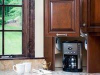 Add a spice shelf to the backsplash to gain more storage and clutter free kitchen countertop: 32 Kitchen Corner Solutions Ideas Kitchen Corner Kitchen Kitchen Remodel