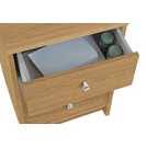 This modern table is a practical accent for entertaining or stylish home to treasured finds and materials: Buy Habitat Malibu 3 Drawer Bedside Table Oak Effect Bedside Tables Argos
