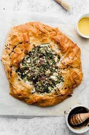 Easy Spanokopita Greek Spinach And Feta Pie Recipe Spinach Feta Pie Spinach And Feta Greek Spinach Pie