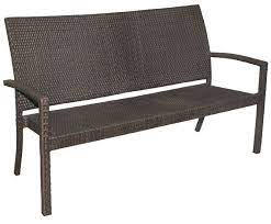 Gartenbank bank 2 sitzer gartenmobel aus massiven teak holz 3640. Mbm 3 Sitzer Bank Bellini Polyrattan Gartenmobel Mocca Artjardin