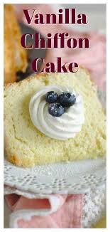 Vanilla Bean Chiffon Cake A Light And Fluffy Cake That Melts In Your Mouth This Mile High Cake Is Made Wi Chiffon Cake Easy Vanilla Cake Recipe Cake Recipes