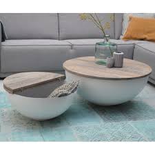 Couchtisch Bowl Sophie Metall Holz Auswahl 1 X Couchtisch Bowl Sophie O 60 Oder 80 Cm Metall Holz Material Halbkugel Metall Sofa Tisch Couchtisch Tisch Weiss
