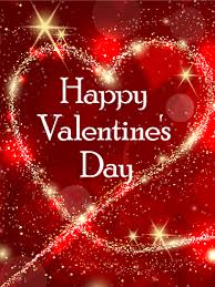 Patrick's day easter ramadan/eid mother's day father's day () thanksgiving halloween Sparkling Heart Happy Valentine S Day Card Birthday Greeting Cards By Davia