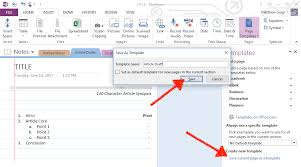 Make Onenote Template Daily Planner Template Onenote Template Planner Template