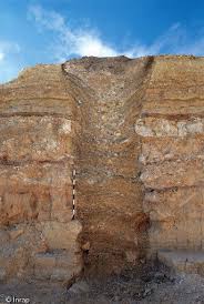 Coupe D Un Puits Neolithique Qui S Elargit En Bas Au Niveau Des Chambres D Extraction Du Silex Fouille D Archeologie Neolithique Frise Chronologique Histoire