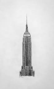 Black And White Building Drawing John Gordon On Dropr Empire State Building Drawing Building Tattoo Building Drawing