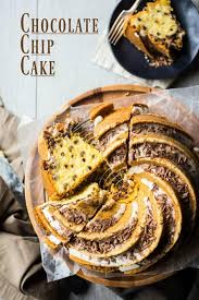 In a large mixing bowl, combine flour, baking soda and salt and mix with a whisk or a fork. Chocolate Chip Cake So Moist Buttery Baking A Moment