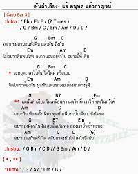 คอร ดเพลง ฝ นลำเอ ยง แจ ดน พล แก วกาญจน ฝ นลำเอ ยง คอร ดก ต าร คอร ดก ต าร การศ กษาด านดนตร เพลง