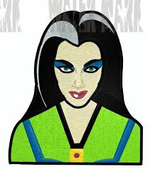 LILY MUNSTER PATCH Digital Embroidery Design for Machine Embroidery