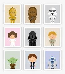 Little Star Wars Heroes 9 Set Instant Download Scalable Printable Nursery Decor 8x10 Wall Art Star Star Wars Baby Room Star Wars Nursery Star Wars Room
