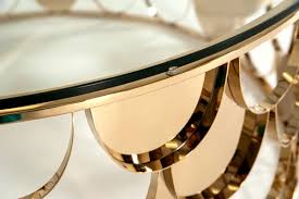 As styles comes and go, it adapts and keeps its position in the spatial configuration before you start looking for a glass top coffee table, it's important to take some time to consider the advantages as well as the disadvantages that come with it. Modrest Javier Modern Glass Gold Round Coffee Table By Vig Furniture