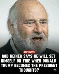 So, because Rob Reiner was anti-Trump, this is what he gets for "respects"  from the orange fuhrer. Crazy. Unbelievable.