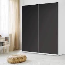 Seit dem steht er bei uns. Mobelfolie Ikea Pax Schrank 236 Cm Schiebetur Ikea Schwarz Creatisto
