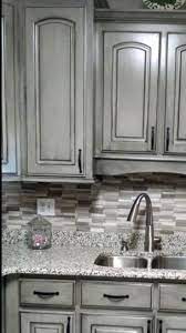 This Kitchen Is The Perfect One Island In The Darker Stained Color Or A Vivid Blue Back Kitchen Cabinets Makeover Glazed Kitchen Cabinets Kitchen Renovation