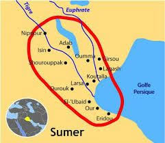 Image result for map of sumer