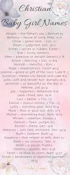 Baby Girl Names From The Bible With Meanings Bible Baby Names Baby Girl Names Uncommon Christian Names Baby