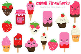 Kawaii strawberry png and free kawaii strawberrypng. Kawaii Strawberry Vector Clipart