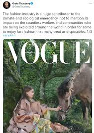 Teenage climate activist greta thunberg has set her sights on the fashion industry as a contributor to global warming and worker exploitation during an interview with vogue scandinavia. Nkfzum44ewyzkm