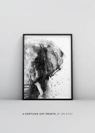 Large Black And White Animal Prints Elephant Watercolour Large Animal Prints Animal Wall Art Large Abstract Decor Safari Animals Jungle Woodland Printable Digital Download With Images Abstract Elephant Elephant Painting Watercolor Elephant