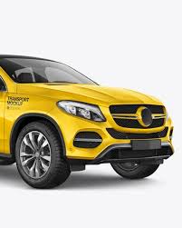Mercedes Benz Gle Coupe 2016 Mockup Half Side View In Vehicle Mockups On Yellow Images Object Mockups Mockup Psd Mockup Free Psd Mercedes Benz Gle