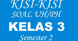 Soal ini merupakan rangkai tema ke 2 disemester 2 ini. Kisi Kisi Soal Uh Ph Kelas 3 Tema 5 Kurikulum 2013 Revisi 2018 Guru Maju