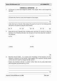 Chemical Bonding Worksheet Answers Fresh Chemical Bonding Worksheet Answers In 2020 Chemical Answers Science Blog