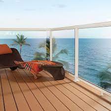 pin on glass railing deck