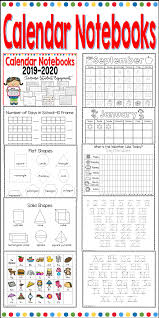 Calendar Notebooks Calendar Notebook Kindergarten Calendar Interactive Calendar