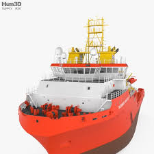 3d Model Of Anchor Handling Tug Supply Vessel Model Ships Model Boats Tug